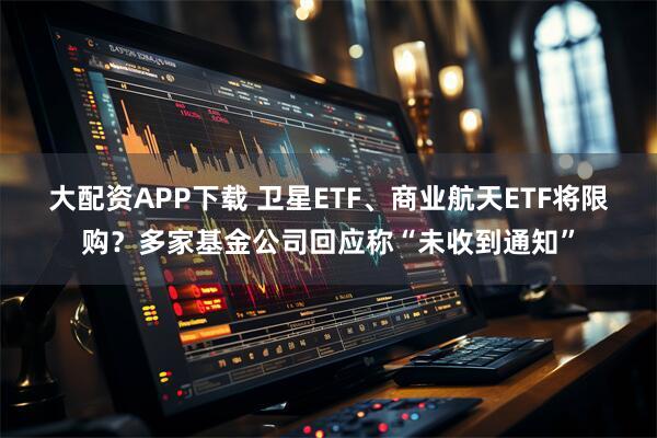 大配资APP下载 卫星ETF、商业航天ETF将限购？多家基金公司回应称“未收到通知”